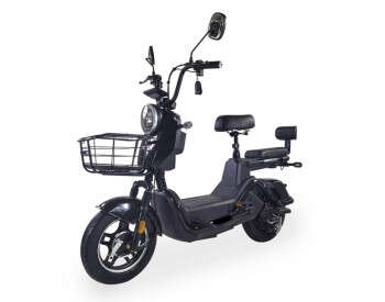 Электроскутер Двухместный Crosser CR2 (800W, 60V, 24ah) Черный -0