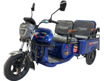 Електроскутер Вантажопасажирський Crosser CARGO 10 триколісний (1500W 60V, 32Ah) Синій-0