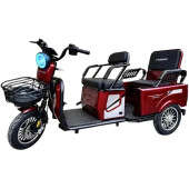 Электроскутер Трехколесный Crosser TR-5 Tranzit (1000W, 72V,24Ah) Красный