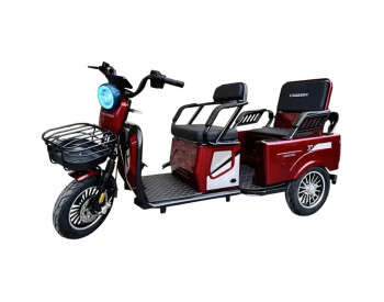Электроскутер Трехколесный Crosser TR-5 Tranzit (1000W, 72V,24Ah) Красный-0