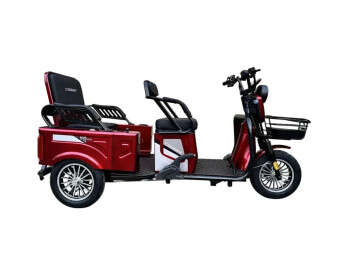 Электроскутер Трехколесный Crosser TR-5 Tranzit (1000W, 72V,24Ah) Красный-4
