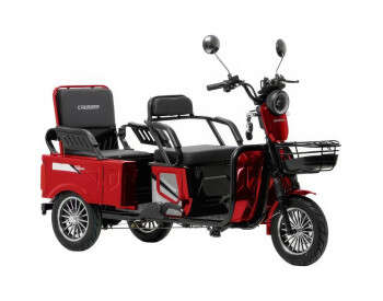Электроскутер Трехколесный Crosser TR-5 Tranzit (1000W, 72V,24Ah) Красный-5