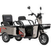 Электроскутер Трехколесный Crosser TR-5 Tranzit (1000W, 72V,24Ah) Серый