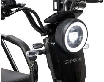 Електроскутер Триколісний Crosser TR-5 Tranzit (1000W, 72V,24Ah) Сірий-3