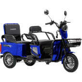 Электроскутер Трехколесный Crosser TR-5 Tranzit (1000W, 72V,24Ah) Синий
