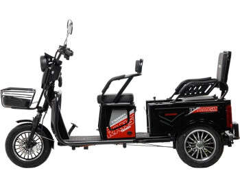 Електроскутер Триколісний Crosser TR-5 Tranzit (1000W, 72V,24Ah) Чорний-2