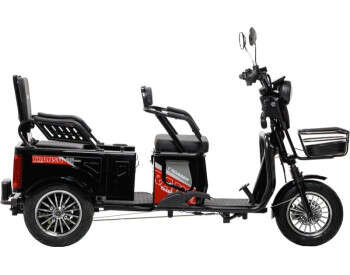 Електроскутер Триколісний Crosser TR-5 Tranzit (1000W, 72V,24Ah) Чорний-8