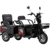 Электроскутер Трехколесный Crosser TR-5 Tranzit (1000W, 72V,24Ah) Черный