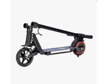 Дитячий Електросамокат E-Scooter ES3 LED +амортизатор Чорний-11
