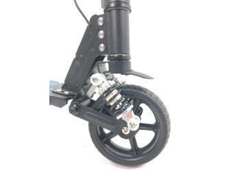 Дитячий Електросамокат E-Scooter ES3 LED +амортизатор Чорний-7