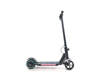 Дитячий Електросамокат E-Scooter ES3 LED +амортизатор Чорний-6