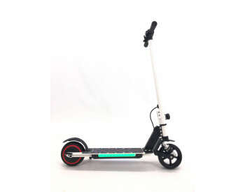 Детский Электросамокат E-Scooter ES3 LED +амортизатор Белый-2