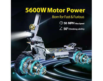 Электросамокат двухмоторный Ruitoo T3 MAX (2*2800W, 60V, 30Ah)-13