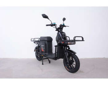 Електроскутер Вантажний з двома великими багажниками Crosser MAX PRO (1200W  72V 24Ah) Чорний-1