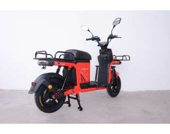 Електроскутер Вантажний з двома великими багажниками Crosser MAX PRO (1200W  72V 24Ah) Червоний-4