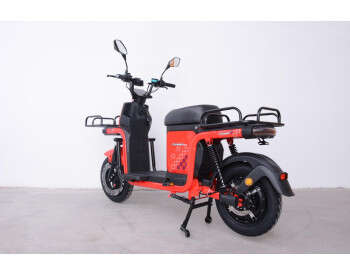Електроскутер Вантажний з двома великими багажниками Crosser MAX PRO (1200W  72V 24Ah) Червоний-2