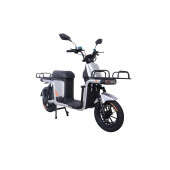 Електроскутер Вантажний з двома великими багажниками Crosser MAX PRO (1200W  72V 24Ah) Сірий