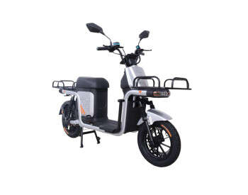 Електроскутер Вантажний з двома великими багажниками Crosser MAX PRO (1200W  72V 24Ah) Сірий-0