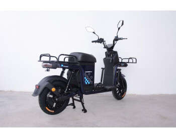 Электроскутер Грузовой с двумя большими багажниками Crosser MAX PRO (1200W  72V 24Ah) Синий-5