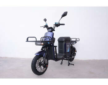 Электроскутер Грузовой с двумя большими багажниками Crosser MAX PRO (1200W  72V 24Ah) Синий-4