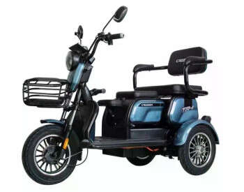 Электроскутер Трехколесный Crosser TR1 Pro (1200W, 72V, 24Ah) Синий-0