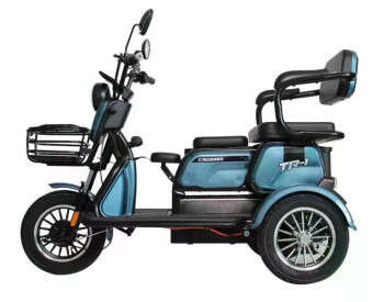 Электроскутер Трехколесный Crosser TR1 Pro (1200W, 72V, 24Ah) Синий-1