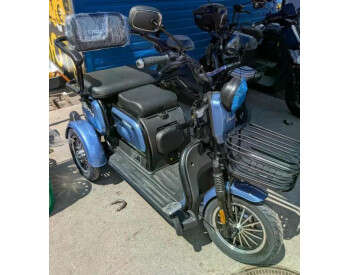 Электроскутер Трехколесный Crosser TR1 Pro (1200W, 72V, 24Ah) Синий-4