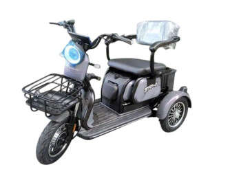 Электроскутер Трехколесный Crosser TR1 Pro (1200W, 72V, 24Ah) Серый-0