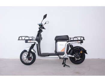 Электроскутер Грузовой с двумя большими багажниками Crosser SUPER MAX 1200W | 60V30AH Li-Fe | USB зарядка Серый-4