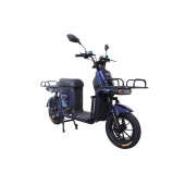 Электроскутер Грузовой с двумя большими багажниками Crosser SUPER MAX 1200W | 60V30AH Li-Fe | USB зарядка Синий