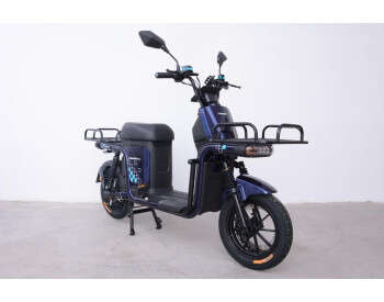 Электроскутер Грузовой с двумя большими багажниками Crosser SUPER MAX 1200W | 60V30AH Li-Fe | USB зарядка Синий-1