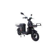 Электроскутер Грузовой с двумя большими багажниками Crosser SUPER MAX 1200W | 60V30AH Li-Fe | USB зарядка Черный