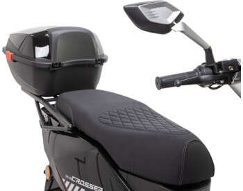 Электроскутер Двухместный Crosser CR20 (2500W, 72V/30Ah) Синий-4