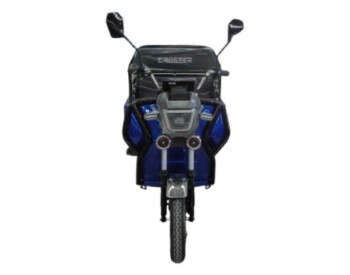 Вантажний триколісний електроскутер-самоскид CROSSER Cargo 12" (1500W 60V, 32Ah) Синій-3