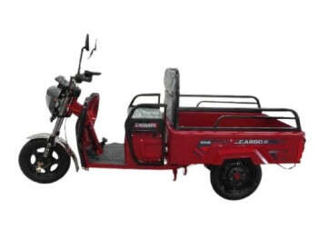 Вантажний триколісний електроскутер-самоскид CROSSER Cargo 13" (1500W 60V, 45Ah) Червоний-1