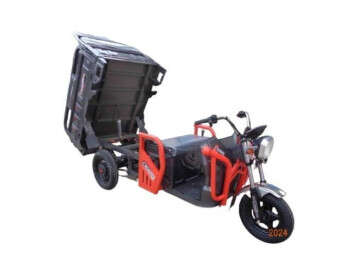 Вантажний триколісний електроскутер-самоскид CROSSER Cargo 13" (1500W 60V, 45Ah) Сірий-1