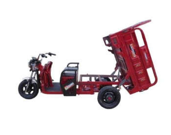 Вантажний триколісний електроскутер-самоскид CROSSER Cargo 13" (1500W 60V, 45Ah) Червоний-2