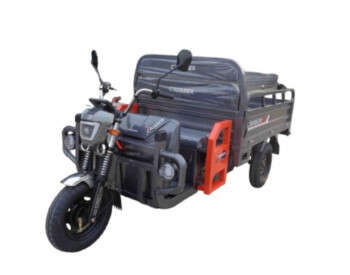 Вантажний триколісний електроскутер-самоскид CROSSER Cargo 13" (1500W 60V, 45Ah) Сірий-0